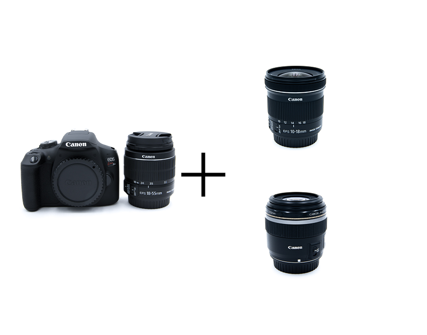 Canon 入門一眼レフレンズキット＆広角ズームレンズ＆マクロレンズセット EOS Kiss X90 + EF-S18-55mm + EF-S10-18mm + EF-S60mm