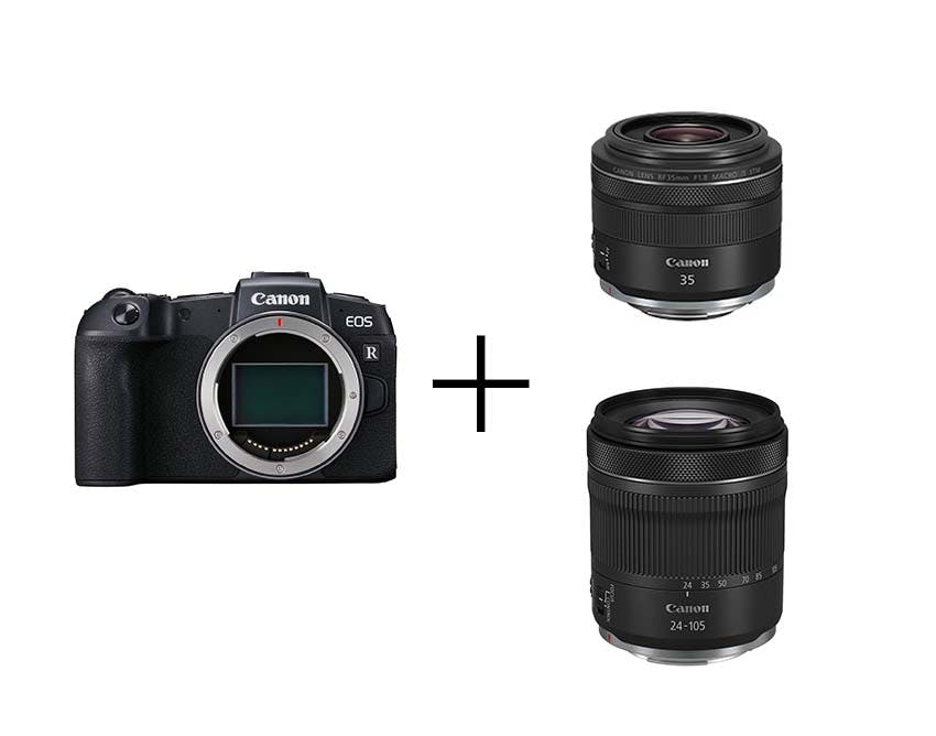 Canon EOS RP レンズ2本セット EOS RP + RF24-105mm F4-7.1 IS STM + RF35mm F1.8 マクロ IS STM