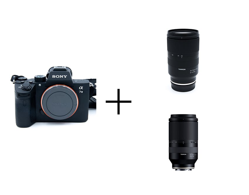 SONY α7 III & TAMRON F2.8通しダブルズームセット(標準+望遠) α7 III + 28-75mm F/2.8 Di III RXD (Model A036) + 70-180mm F/2.8 Di III VXD (Model A056)