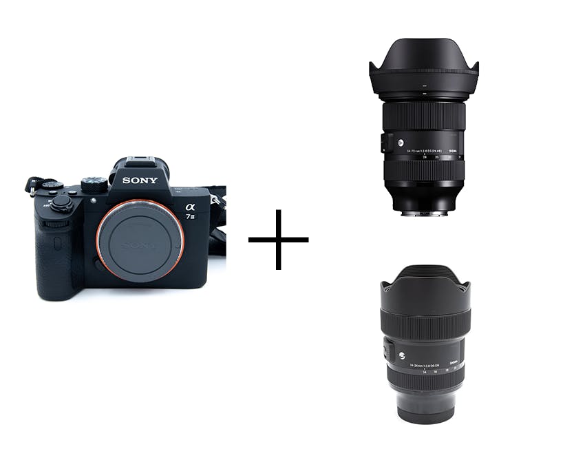 SONY α7 III & SIGMA F2.8通しダブルズームセット(広角+標準) α7 III + 14-24mm F2.8 DG DN + 24-70mm F2.8 DG DN