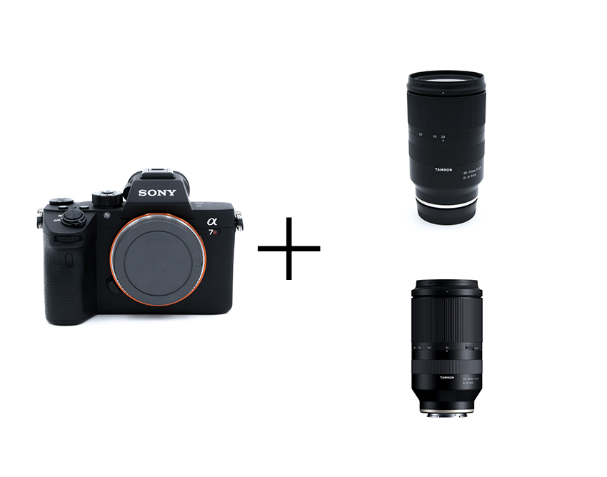 SONY α7R III & TAMRON F2.8通しダブルズームセット(標準+望遠) α7R III + 28-75mm F/2.8 Di III RXD (Model A036) + 70-180mm F/2.8 Di III VXD (Model A056)