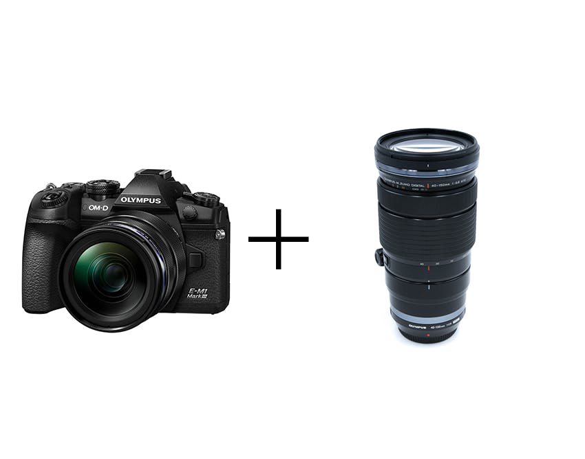 OLYMPUS OM-D E-M1 Mark III & F2.8通しダブルズームセット(標準+望遠/テレコン付き) OM-D E-M1 Mark III + ED 12-40mm F2.8 PRO + ED 40-150mm F2.8 PRO 1.4x テレコンバータ