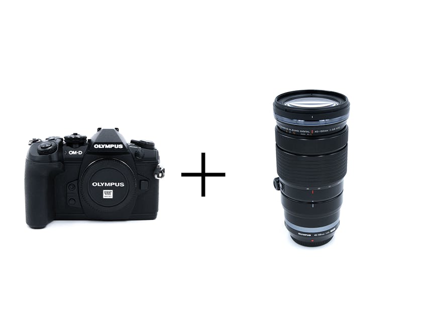 OLYMPUS OM-D E-M1 Mark II & F2.8通しダブルズームセット(標準+望遠/テレコン付き) OM-D E-M1 Mark II + ED 12-40mm F2.8 PRO + ED 40-150mm F2.8 PRO 1.4x テレコンバータ
