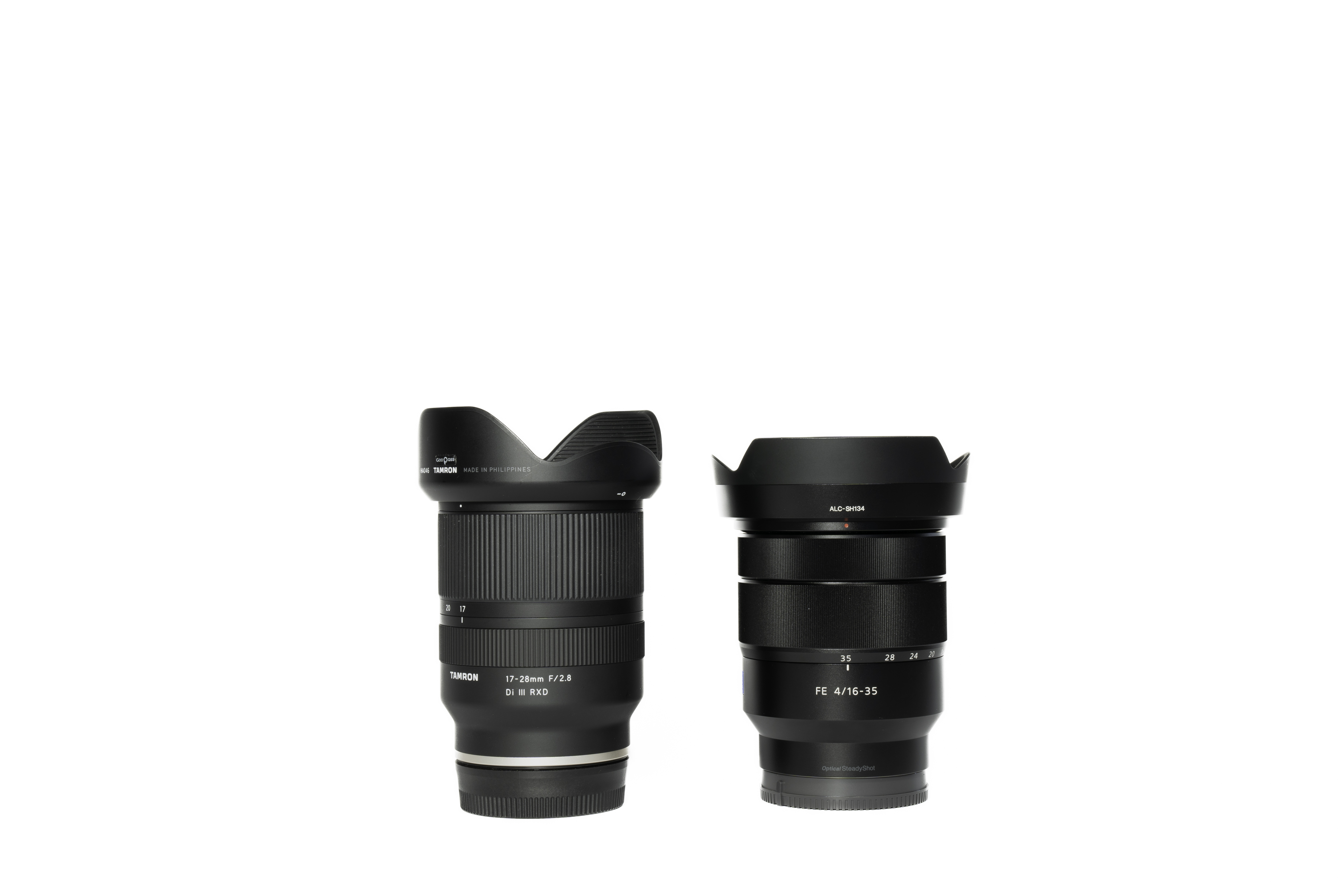 SONY & TAMRON 広角ズームレンズ比較セット(Eマウント) 16-35mm F4 + 17-28mm F2.8