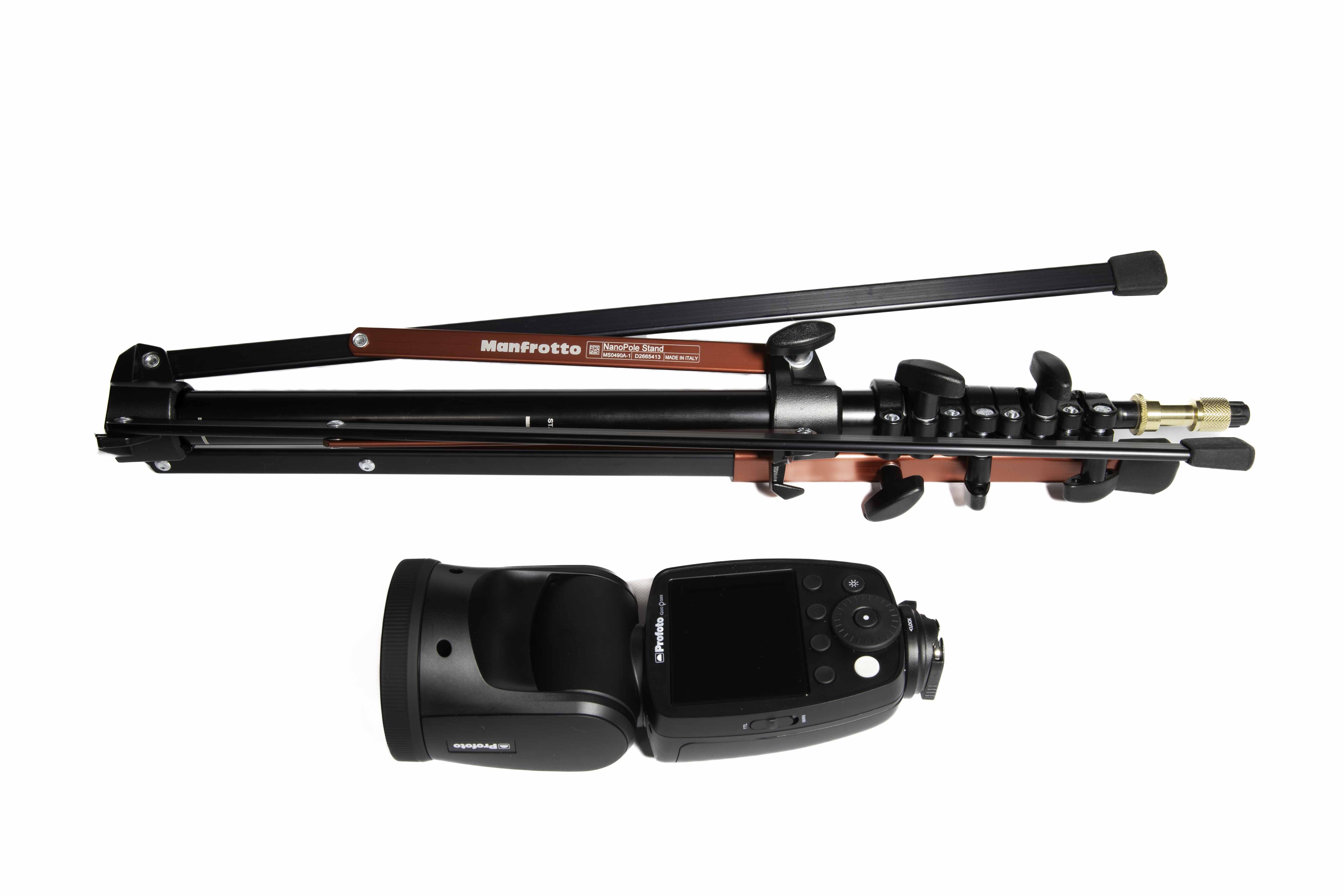 A10 お手軽オフカメラストロボセット(SONY用) A10 Off-Camera Kit-S + Manfrotto ナノポール 4段ライトスタンド