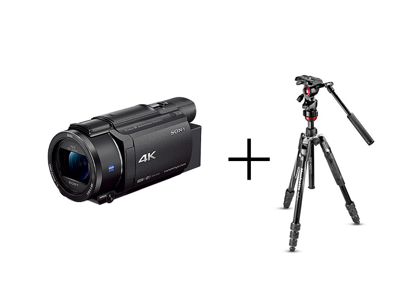 本格ビデオカメラ＆三脚セット SONY FDR-AX60 + befree live アルミニウム L 三脚ビデオ雲台キット