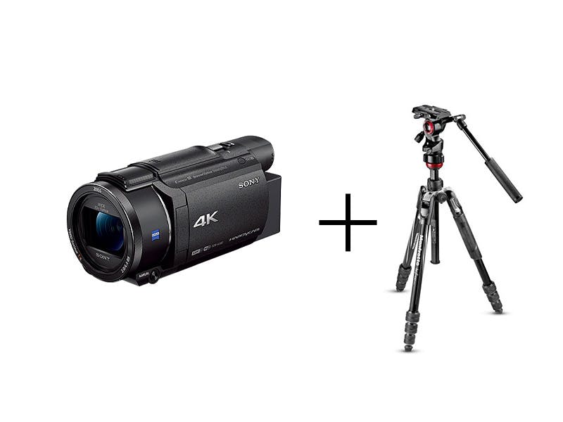 本格ビデオカメラ＆三脚セット SONY FDR-AX60 + befree live アルミニウム L 三脚ビデオ雲台キット
