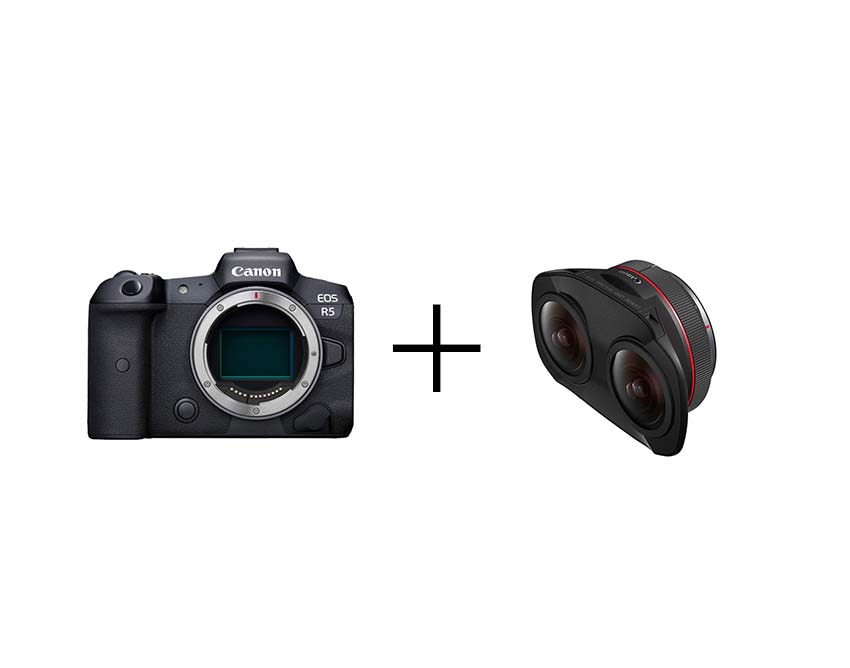 Canon VR撮影セット EOS R5 + RF5.2mm F2.8 L DUAL FISHEYE