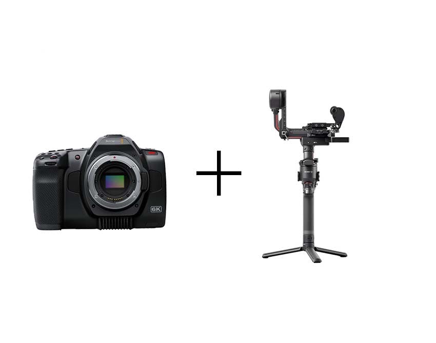 ジンバル映像制作セット(レンズ別) DJI RS 2 Proコンボ + BMPCC6K Pro
