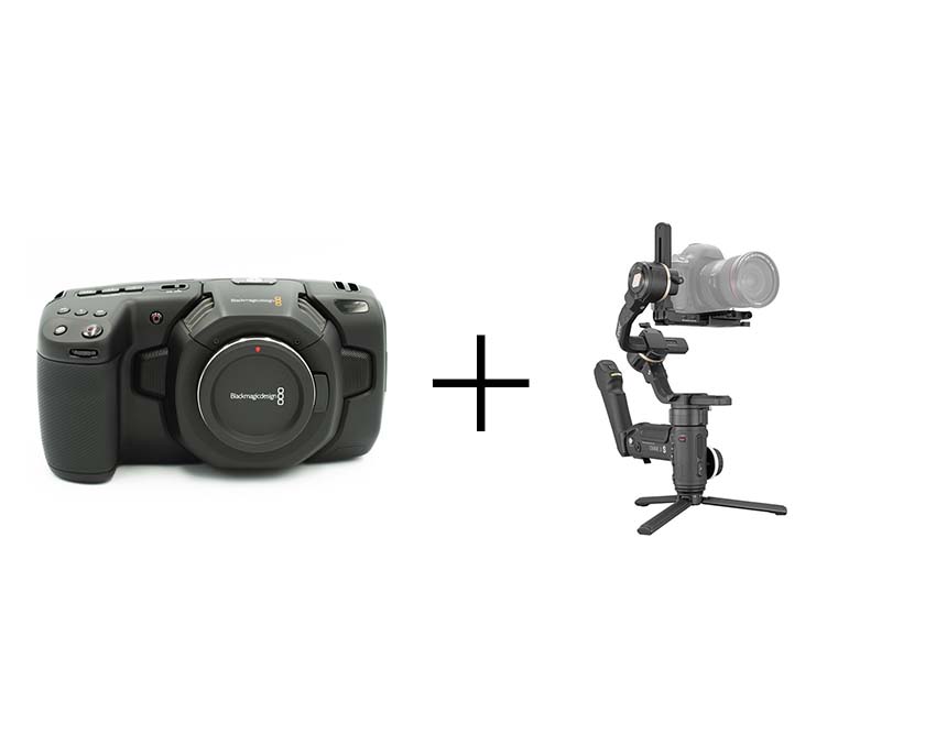 ジンバル映像制作セット(レンズ別) ZHIYUN CRANE 3S + BMPCC4K