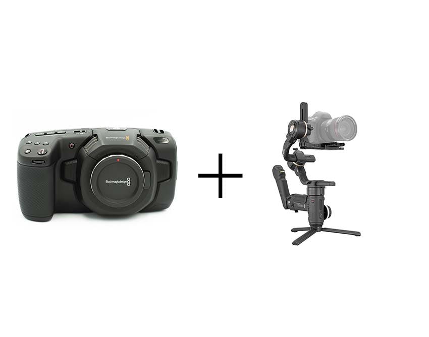 ジンバル映像制作セット(レンズ別) ZHIYUN CRANE 3S + BMPCC4K