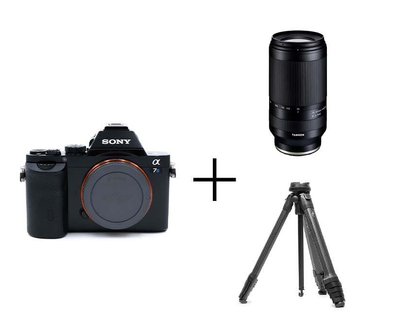 SONY 月撮影入門セット α7S + 70-300mm F/4.5-6.3 Di III RXD +ピークデザイン トラベル トライポッド カーボン