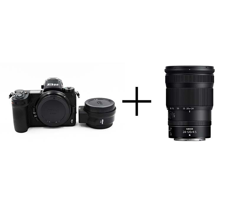 Nikon Z 6 & 万能ズームセット Z 6 ボディ + NIKKOR Z 24-120mm f/4 S (FTZ マウントアダプターつき)