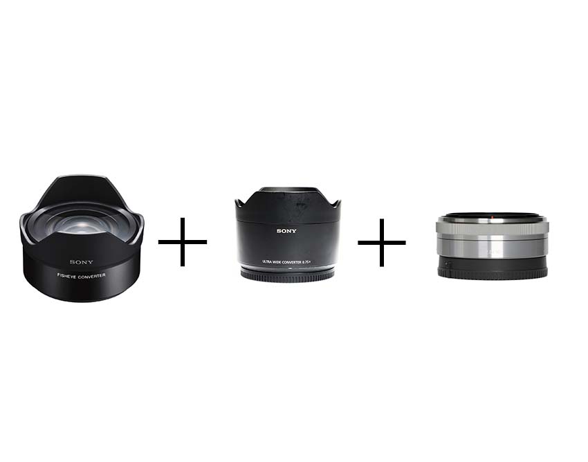 SONY E16mm F2.8 & コンバーターレンズセット(ウルトラワイド + フィッシュアイ) E16mm F2.8 SEL16F28 + VCL-ECU2 [ブラック] + VCL-ECF2 [ブラック]