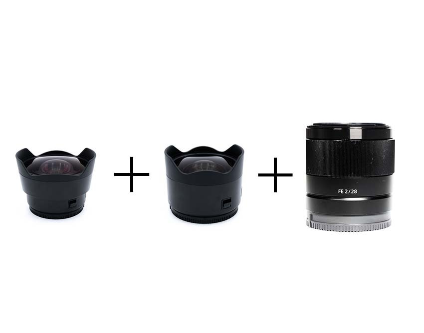 SONY FE 28mm F2 & コンバーターレンズセット(ウルトラワイド + フィッシュアイ) FE 28mm F2 SEL28F20 + SEL075UWC + SEL057FEC