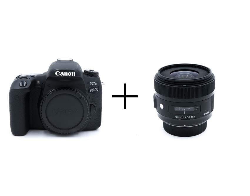 Canon お手軽一眼レフ & ボケる標準単焦点セット EOS 9000D + 30mm F1.4 DC HSM [キヤノン用]