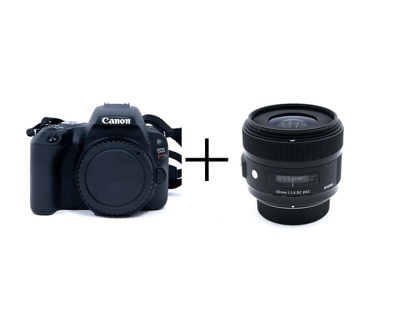 Canon お手軽一眼レフ & ボケる標準単焦点セット EOS Kiss X9 + 30mm F1.4 DC HSM [キヤノン用]