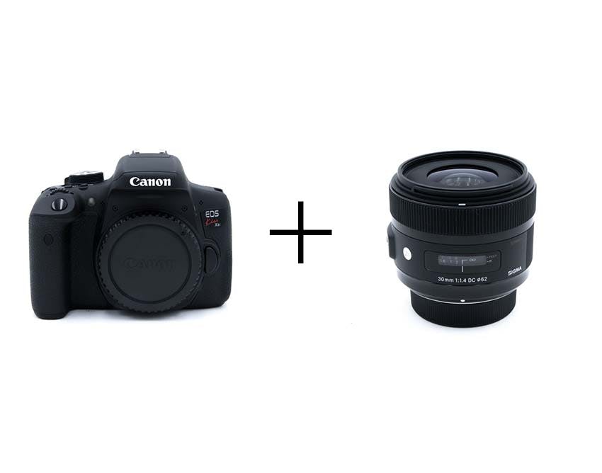 Canon お手軽一眼レフ & ボケる標準単焦点セット EOS Kiss X8i + 30mm F1.4 DC HSM [キヤノン用]