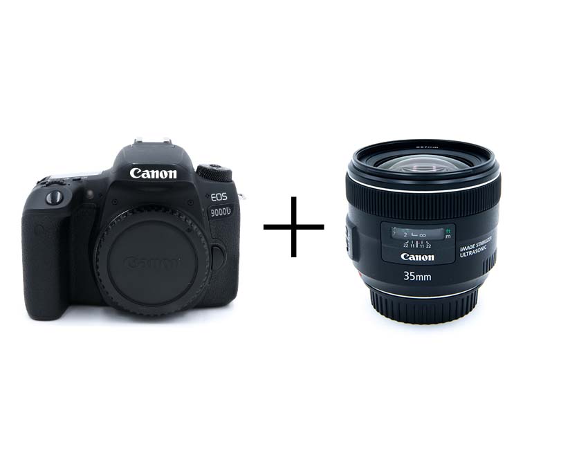 Canon お手軽一眼レフ & コンパクトな標準単焦点セット EOS 9000D + EF35mm F2 IS USM