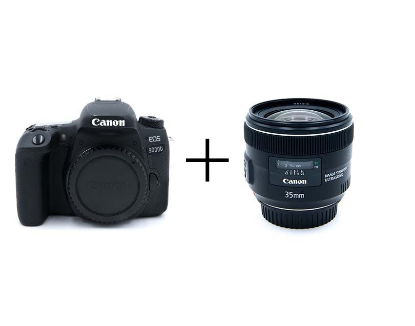 Canon お手軽一眼レフ & コンパクトな標準単焦点セット EOS 9000D + EF35mm F2 IS USM