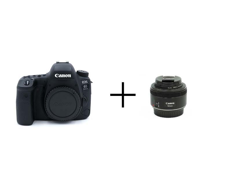 Canon 軽快フルサイズ一眼レフ & 標準単焦点セット EOS 6D Mark II + EF50mm F1.8 STM