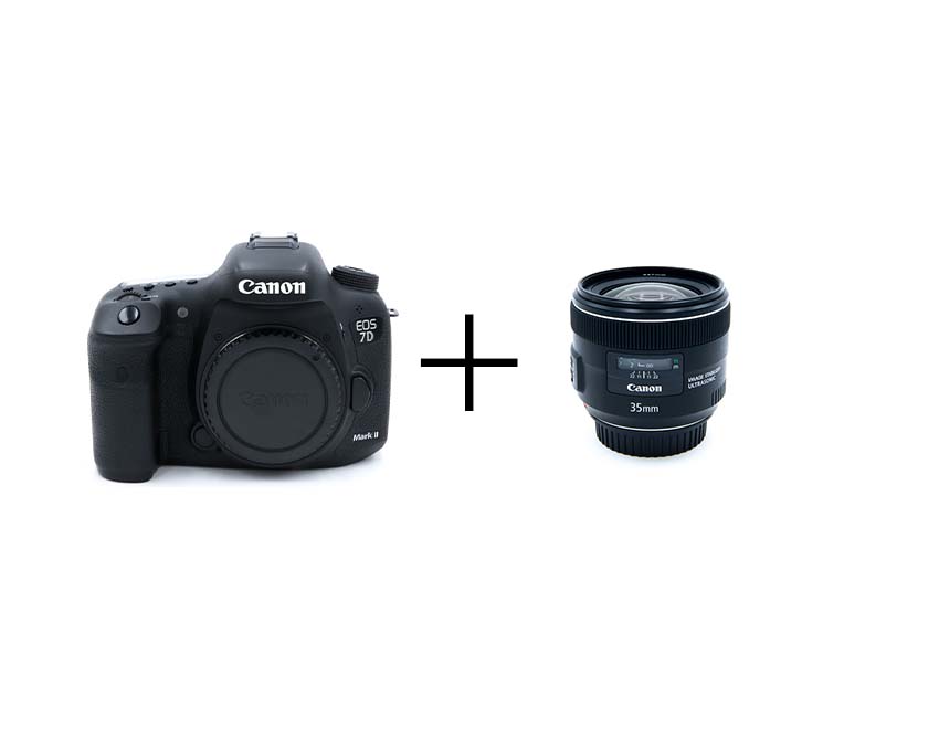 Canon 高速連写一眼レフ & コンパクトな標準単焦点セット EOS 7D Mark II + EF35mm F2 IS USM