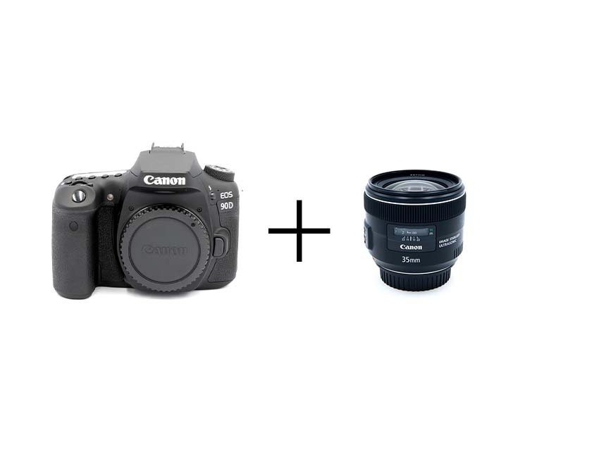 Canon 万能一眼レフ & コンパクトな標準単焦点セット EOS 90D + EF35mm F2 IS USM