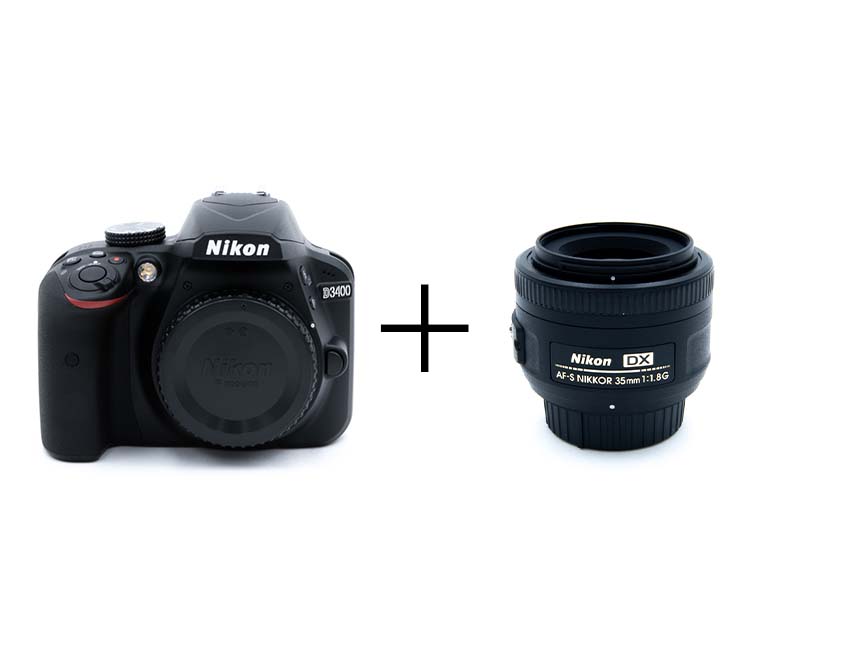 Nikon お手軽一眼レフ & ボケる標準単焦点セット D3400 + AF-S DX NIKKOR 35mm f/1.8G