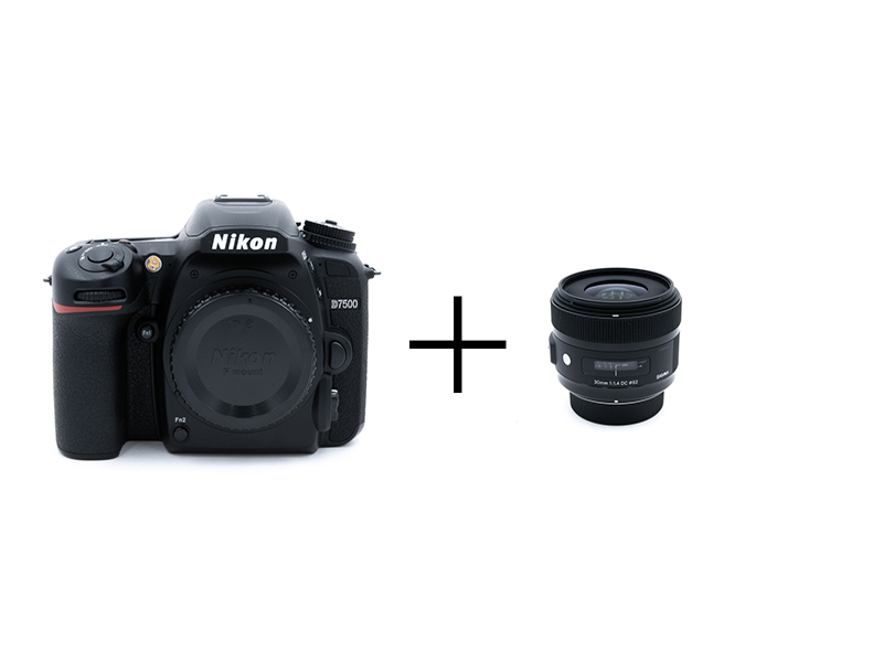 Nikon お手軽一眼レフ＆単焦点レンズセット D7500 + 30mm F1.4 DC HSM