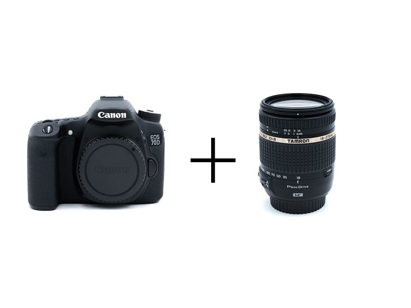 Canon 動画配信にオススメの一眼レフ＆便利レンズセット 70D + 18-270mm F/3.5-6.3 Di II VC PZD