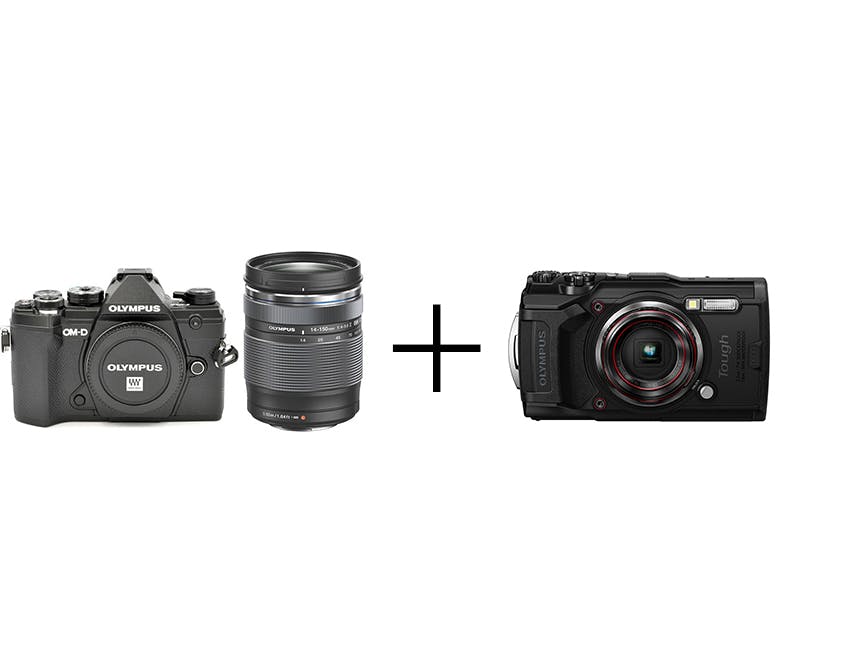 【親子カメラセット】OM-D E-M5 Mark III 14-150mm II レンズキット [ブラック] + Tough TG-6 [ブラック]