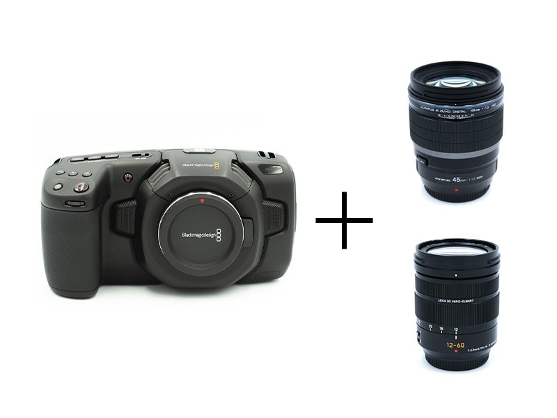 BMPCC4K + 45mm F1.2 PRO + 12-60mm F3.5-5.6 映像制作セット