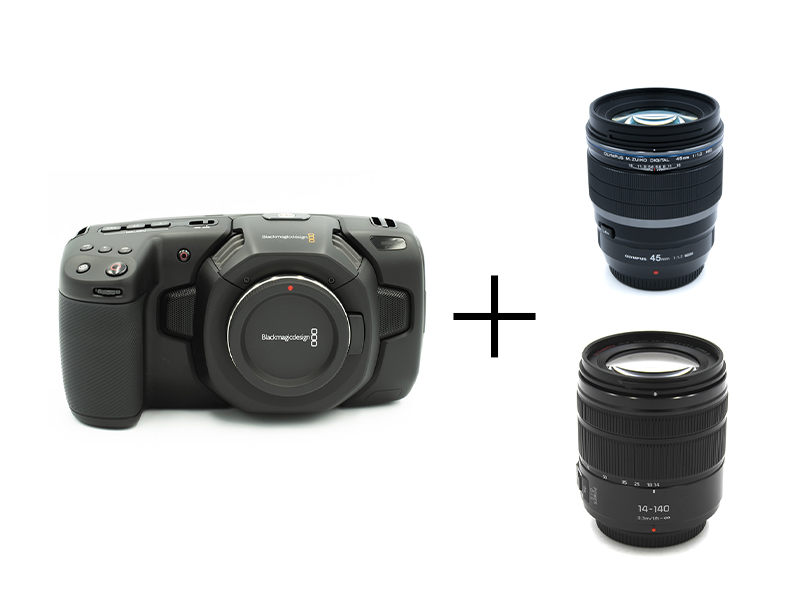BMPCC4K + 45mm F1.2 PRO + 14-140mm F3.5-5.6 明るい単焦点＆高倍率ズーム映像制作セット