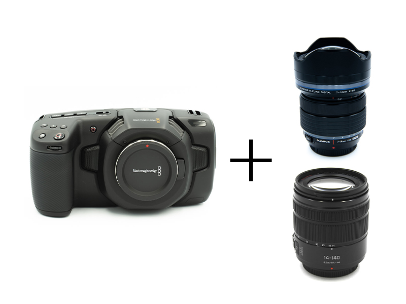 BMPCC4K + 7-14mm F2.8 PRO + 14-140mm F3.5-5.6 高倍率映像制作セット