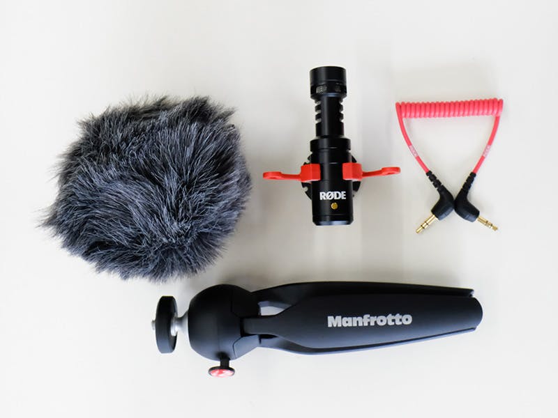 動画制作アクセサリーセット RODE VideoMicro + マンフロットPIXIミニ三脚