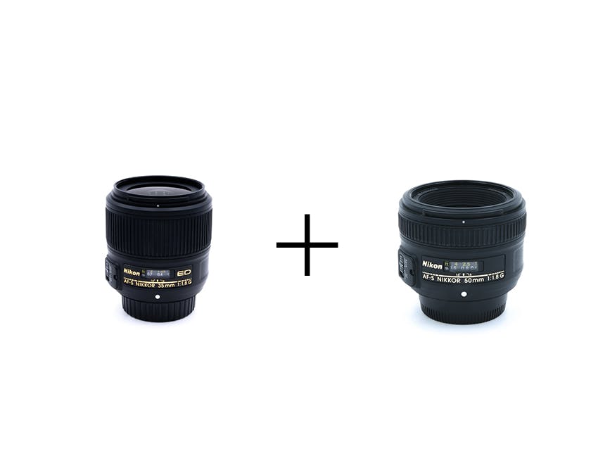 Nikon はじめてのポートレートにオススメなF1.8単焦点レンズセット 35mm + 50mm