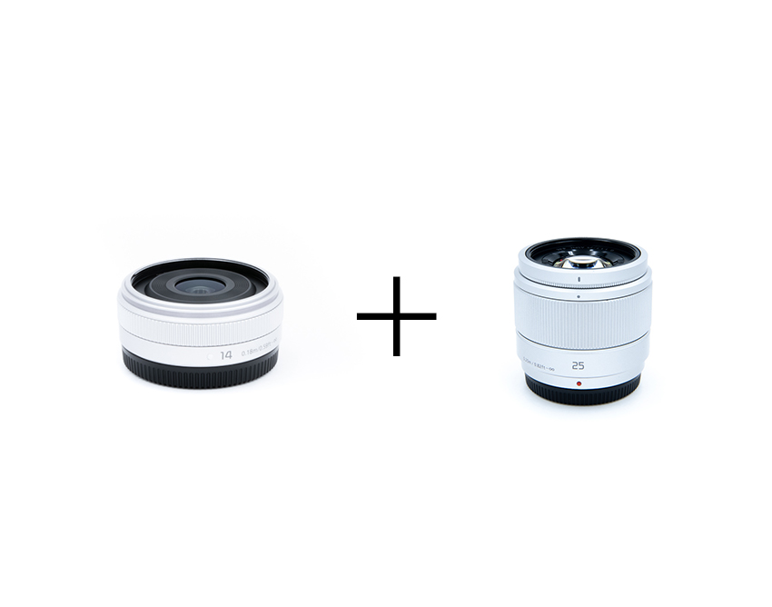 Panasonic 動画撮影向け単焦点レンズ2本セット 14mm/F2.5 + 25mm/F1.7