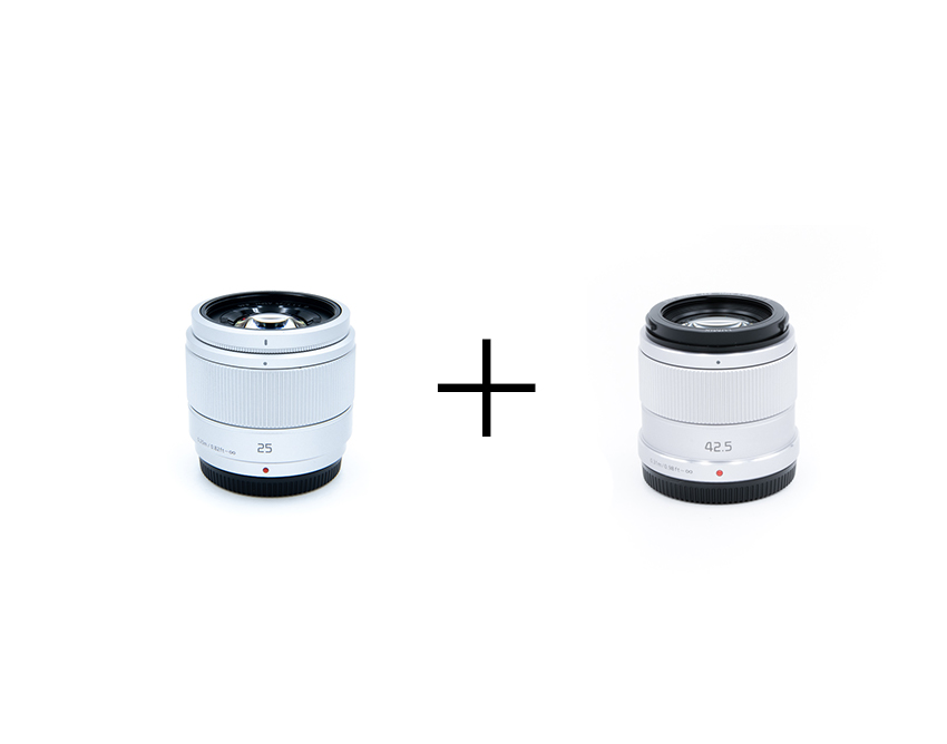 Panasonic ポートレートにオススメなボケるF1.7単焦点レンズセット25mm + 42.5mm