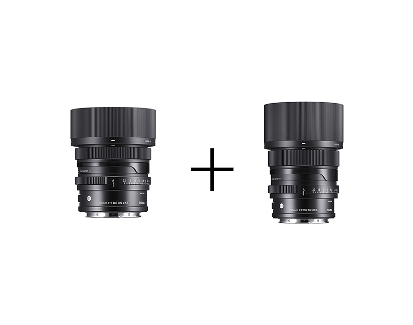 SIGMA 小型軽量で綺麗にボケるF2単焦点レンズセット(ライカLマウント) 35mm + 65mm