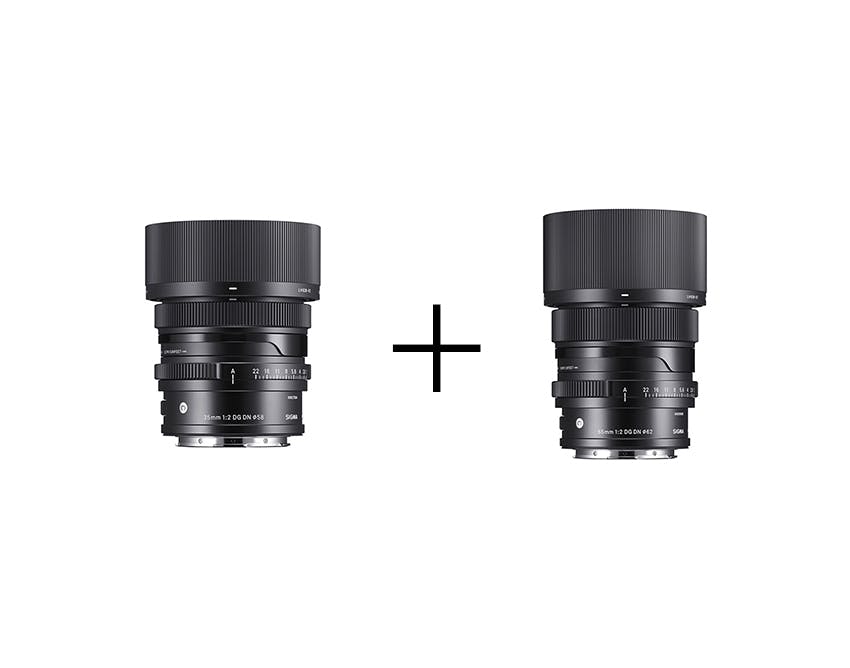 SIGMA 小型軽量で綺麗にボケるF2単焦点レンズセット(ライカLマウント) 35mm + 65mm