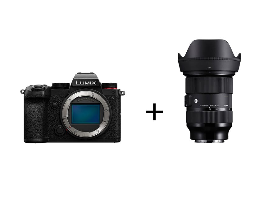 Panasonic 軽快フルサイズミラーレス&大口径標準ズームレンズセット LUMIX DC-S5 + SIGMA 24-70mm F2.8 DG DN [ライカL用]