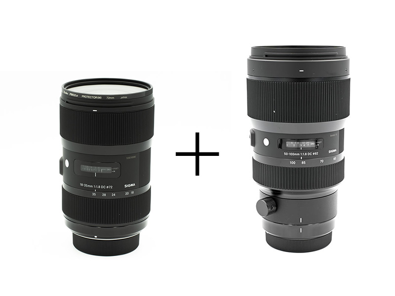 SIGMA 動画にもオススメ！APS-C対応大口径ズームセット(Fマウント) 18-35mm F1.8 + 50-100mm F1.8
