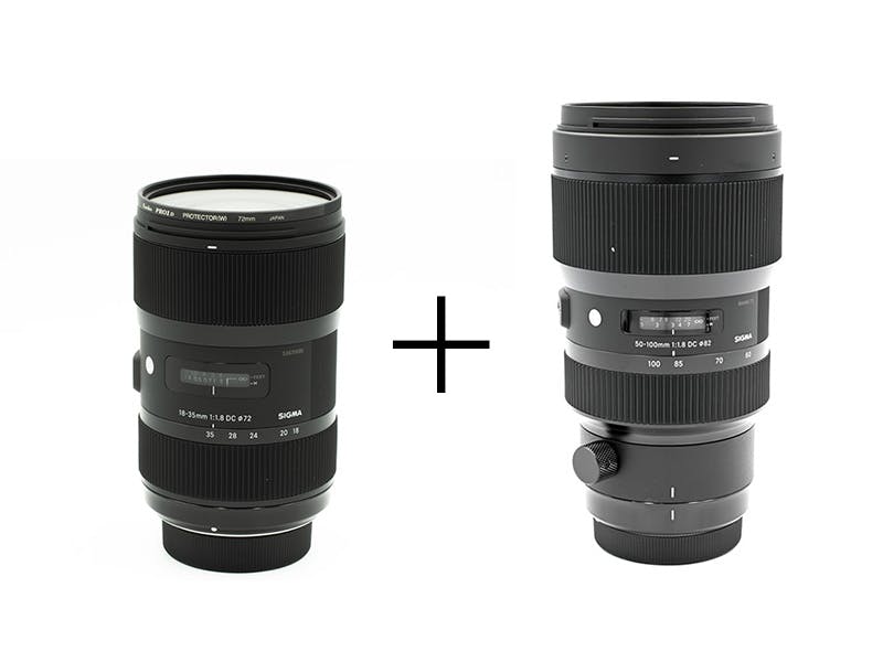 SIGMA 動画にもオススメ！APS-C対応大口径ズームセット(EFマウント) 18-35mm F1.8 + 50-100mm F1.8
