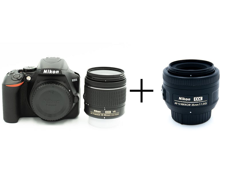 Nikon ズーム＆単焦点お出かけ一眼レフセット D3500 18-55 VR レンズキット + AF-S NIKKOR 35mm f/1.8G ED