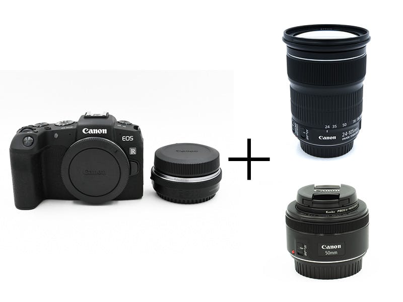 Canon EOS RP 万能ズーム＆単焦点レンズセット EOS RP コントロールリングマウントアダプターキット + EF24-105mm + EF50mm F1.8 STM