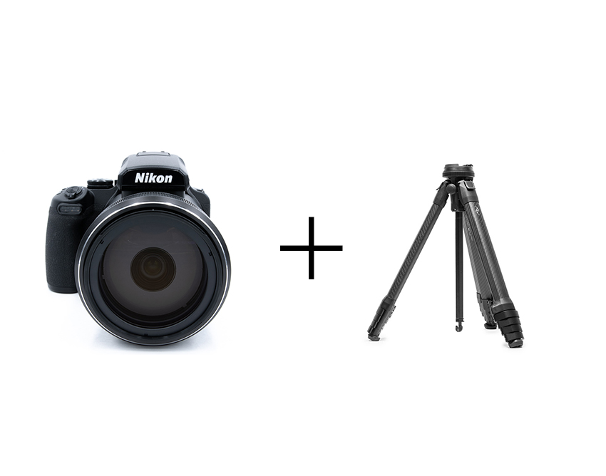 Nikon 月モードで簡単撮影！月撮影入門セット COOLPIX P1000 + ピークデザイン トラベル トライポッド カーボン