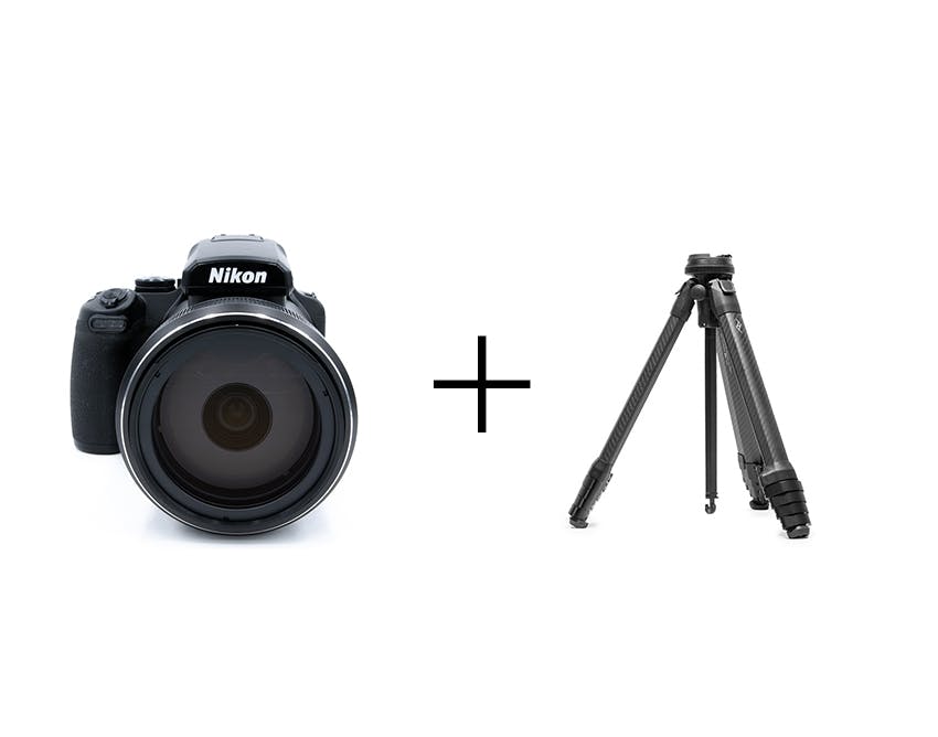 Nikon 月モードで簡単撮影！月撮影入門セット COOLPIX P1000 + ピークデザイン トラベル トライポッド カーボン