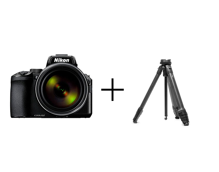 Nikon 月モードで簡単撮影！月撮影入門セット COOLPIX P950 + ピークデザイン トラベル トライポッド カーボン