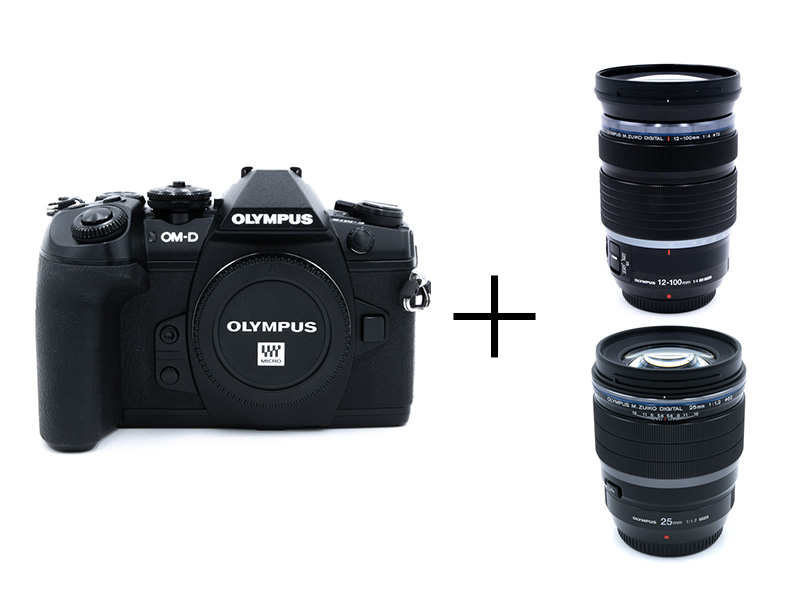 OLYMPUS フラッグシップボディ＆ズームと単焦点よくばりセット OM-D E-M1 Mark II + 12-100mm F4.0 IS PRO + 25mm F1.2 PRO