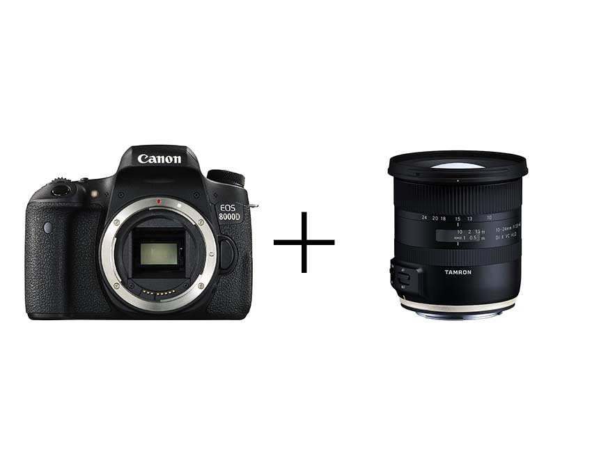 Canon 風景＆星空撮影入門セット EOS 8000D + 10-24mm F/3.5-4.5 Di II VC HLD (Model B023) [キヤノン用]